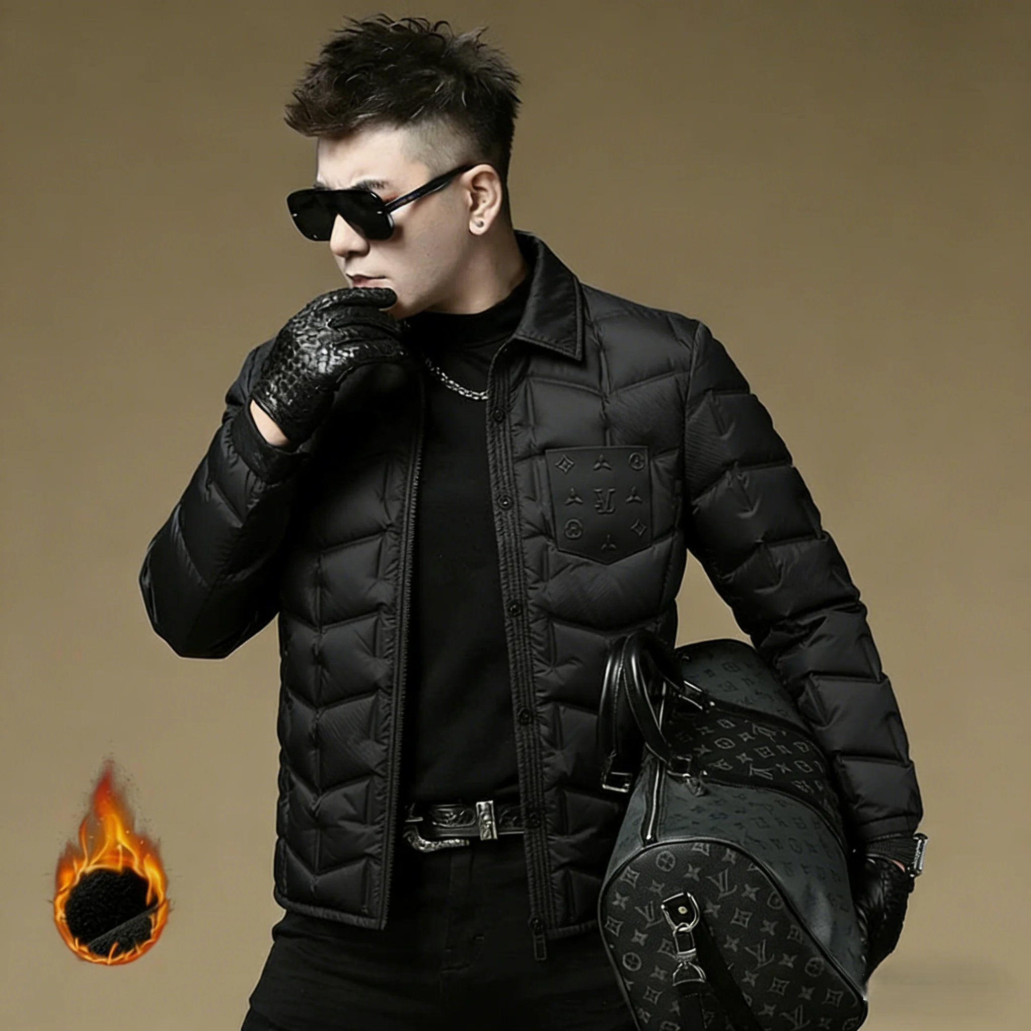 Мужская зимняя теплая куртка-пуховик в деловом повседневном стиле с длинными рукавами, на молнии, из полиэстера, с наполнителем из пуха
Мужская зимняя теплая куртка-пуховик в деловом повседневном стиле с длинными рукавами, на молнии, из полиэстера, с наполнителем из пуха