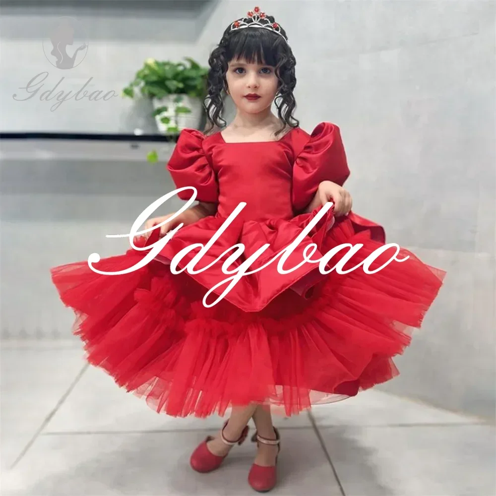 Princess Pleat Short Puff Sleeve A Line Wedding PArty Flower Girl Dress Tea Length Elegant Formal Long Ball First Communion Gown
Princess Pleat Short Puff Sleeve A Line Wedding PArty Flower Girl Dress Tea Length Elegant Formal Long Ball First Communion Gown