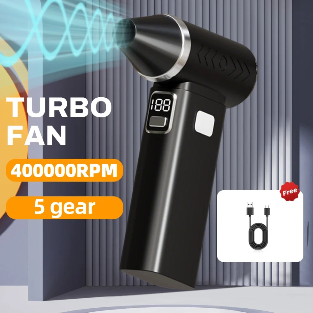 Portable Turbo Handheld Fan 188 Winds Speed Adjustable 3000mAh Rechargeable Battery LED Display Outdoor Camping Jet Turbo Blower
Portable Turbo Handheld Fan 188 Winds Speed Adjustable 3000mAh Rechargeable Battery LED Display Outdoor Camping Jet Turbo Blower
