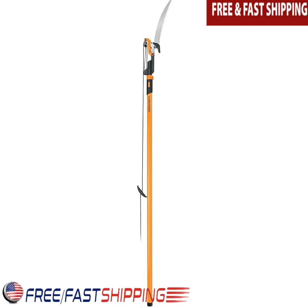 Extendable Pole Saw Tree Pruner Power Lever Hand Powered Lawn Garden Tool High Speed Steel Blades Fiberglass Surface
Extendable Pole Saw Tree Pruner Power Lever Hand Powered Lawn Garden Tool High Speed Steel Blades Fiberglass Surface