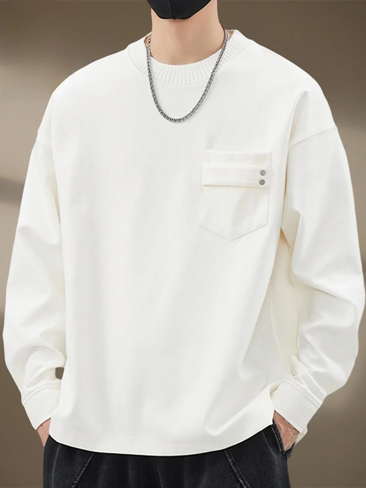 Men's Long Sve T-irt Spring Trendy Loose Casual Heavy round Ne Base irt Sweatirt Youth ular Daily Wear
Men's Long Sve T-irt Spring Trendy Loose Casual Heavy round Ne Base irt Sweatirt Youth ular Daily Wear