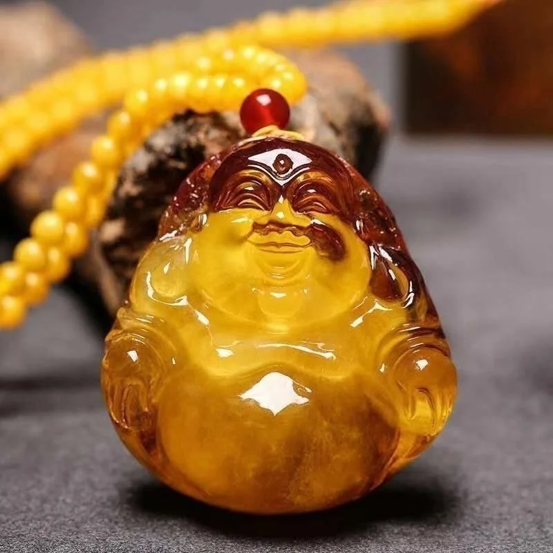 Natural Amber Beeswax Pendant Raw Stone Beeswax Big Belly Maitreya Buddha Pendant Unisex Sweater Chain
Natural Amber Beeswax Pendant Raw Stone Beeswax Big Belly Maitreya Buddha Pendant Unisex Sweater Chain
