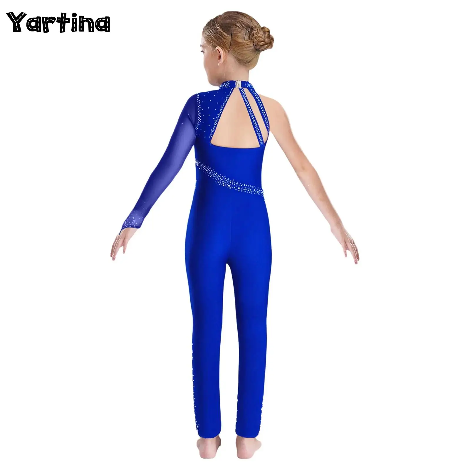 Kids Girls Gymnastics Leotards Figure Skating Ballet Dance Costume Sheer Mesh Sparkly Rhinestones Full Body Leotard Jumpsuit
Kids Girls Gymnastics Leotards Figure Skating Ballet Dance Costume Sheer Mesh Sparkly Rhinestones Full Body Leotard Jumpsuit