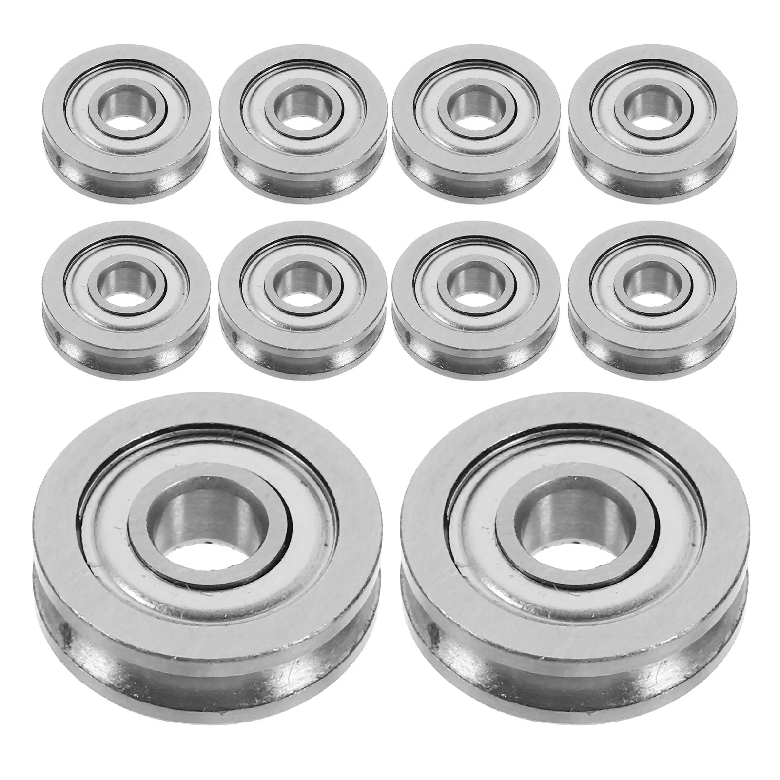 10Pcs 3D Printer Pulley Wheels Linear Bearing U-Shaped Groove Metal Pulley Wheel for Ender I3 Printer Parts
10Pcs 3D Printer Pulley Wheels Linear Bearing U-Shaped Groove Metal Pulley Wheel for Ender I3 Printer Parts