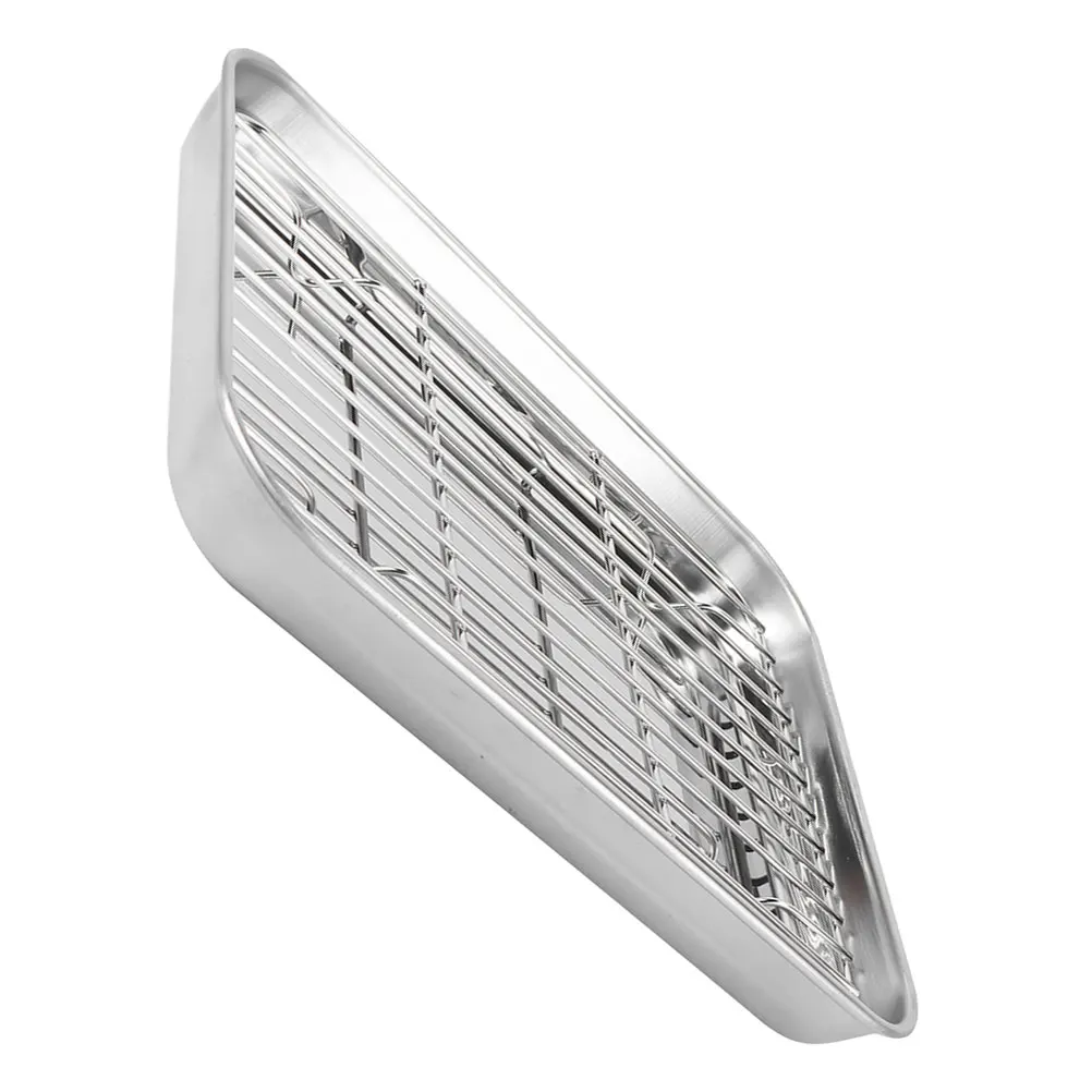 1 set Stainless Steel Frying Draining Rack Baking Trays Pan Cookies Oven Cooling Meat Nonstick Kitchen Wire Stainless Cook Toast
1 set Stainless Steel Frying Draining Rack Baking Trays Pan Cookies Oven Cooling Meat Nonstick Kitchen Wire Stainless Cook Toast