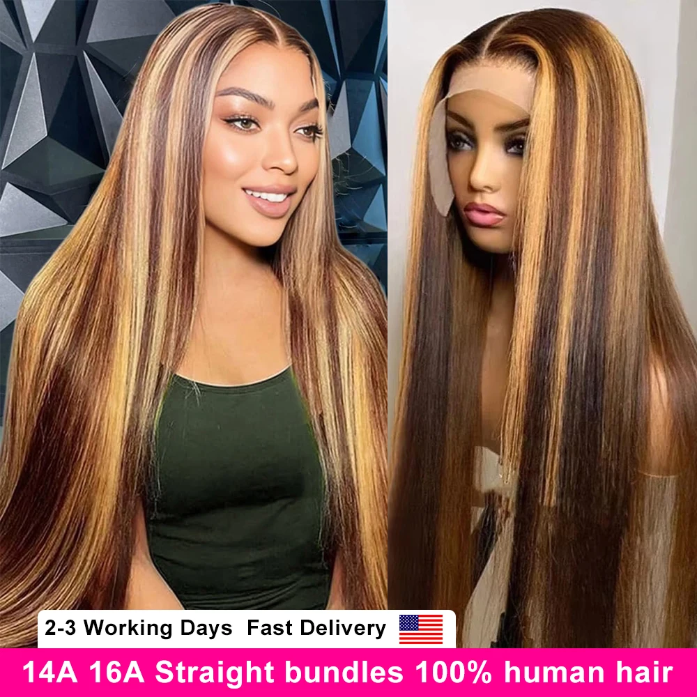 250 Density Ombre Highlight Wigs Human Hair 360 Full Lace Wig 4/27 Blonde Colored 13x6 Straight Hd Lace Front Human Hair Wig
250 Density Ombre Highlight Wigs Human Hair 360 Full Lace Wig 4/27 Blonde Colored 13x6 Straight Hd Lace Front Human Hair Wig