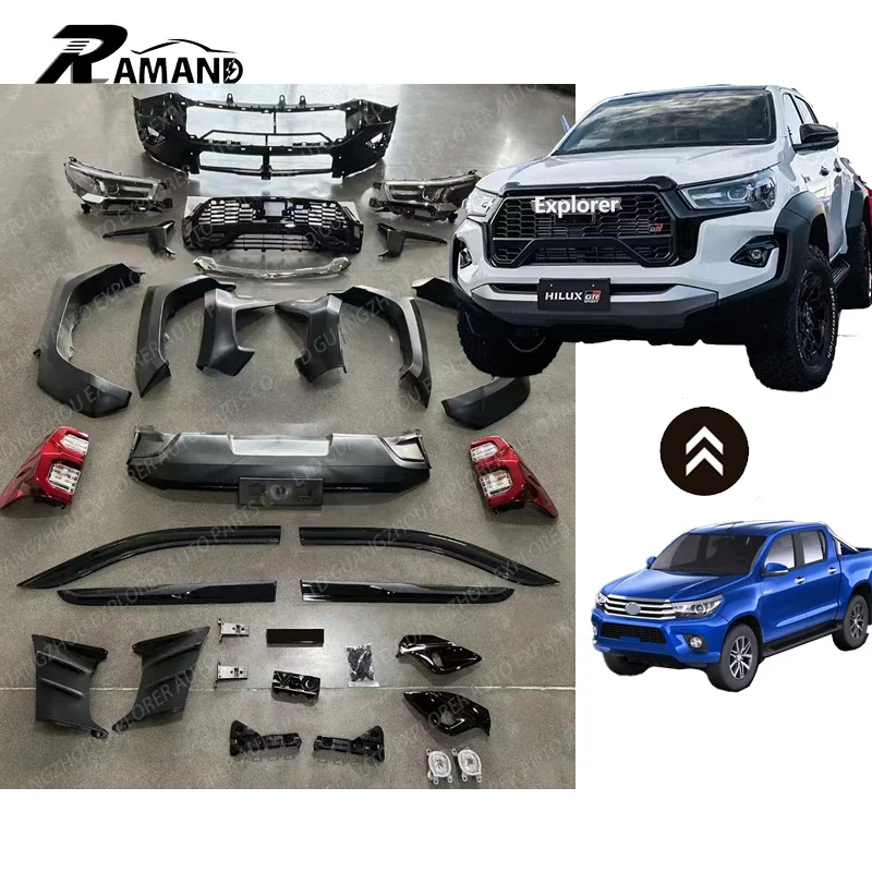 Bodykit for Hilux Revo Rocco Upgrade to Hilux GR 2024 Sport Bumper Kit Facelift for Hilux Revo Rocco GR Bodykit
Bodykit for Hilux Revo Rocco Upgrade to Hilux GR 2024 Sport Bumper Kit Facelift for Hilux Revo Rocco GR Bodykit