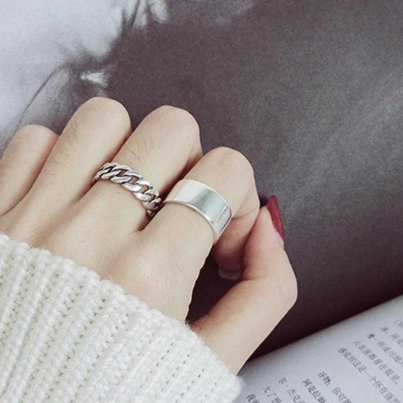 925 Sterling Silver Round Stackable Circle Finger Rings for Women Girls Simple Adjustable Fashion Jewelry Daily Accessories
925 Sterling Silver Round Stackable Circle Finger Rings for Women Girls Simple Adjustable Fashion Jewelry Daily Accessories