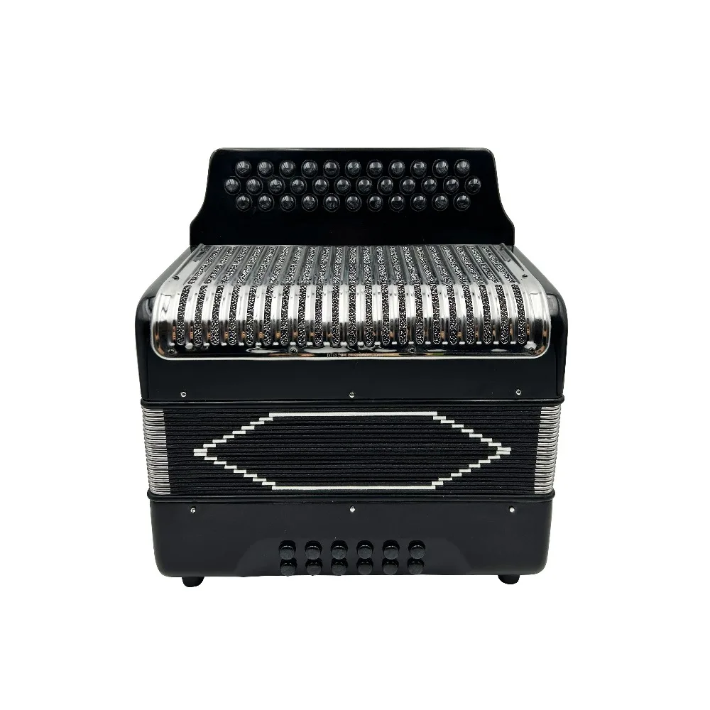 34-кнопочный аккордеон с 12 басами JB3412, диатонический инструмент в профессиональном стиле для студентов, черный цвет
34-кнопочный аккордеон с 12 басами JB3412, диатонический инструмент в профессиональном стиле для студентов, черный цвет