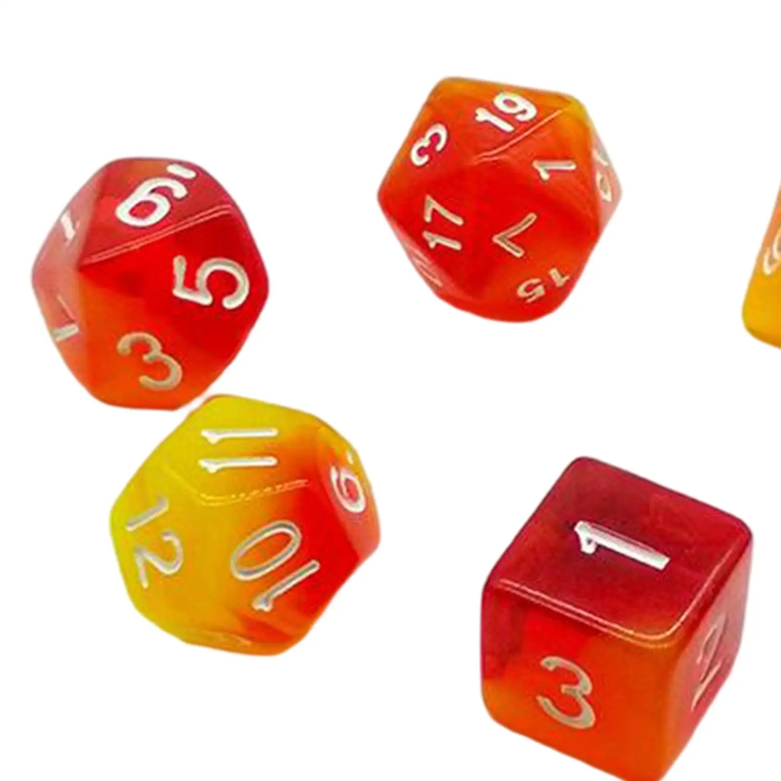 7 Pieces Acrylic Multi Sides Dice Board Game Party Favor for War Game Casino
7 Pieces Acrylic Multi Sides Dice Board Game Party Favor for War Game Casino