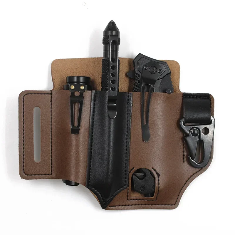 PU Leather Outdoor Survival Tool Bag Storage Waist Pack Home DIY Folding Knife Diy Accessories EDC Storage Bag
PU Leather Outdoor Survival Tool Bag Storage Waist Pack Home DIY Folding Knife Diy Accessories EDC Storage Bag