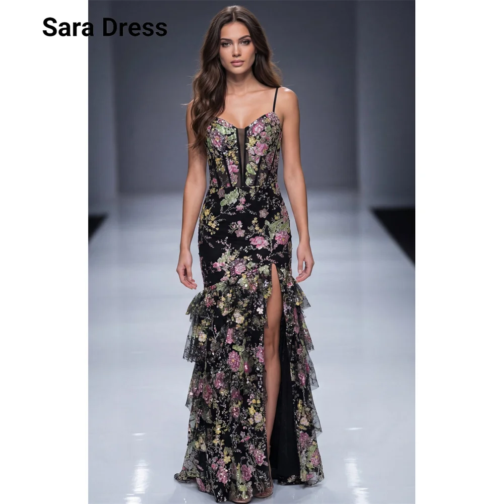 Sara Custom Black Lace Side Slit Spaghetti Straps Luxurious Party Dresses for Luxury Party Prom Dresses 2026 Long Prom Dress
Sara Custom Black Lace Side Slit Spaghetti Straps Luxurious Party Dresses for Luxury Party Prom Dresses 2026 Long Prom Dress