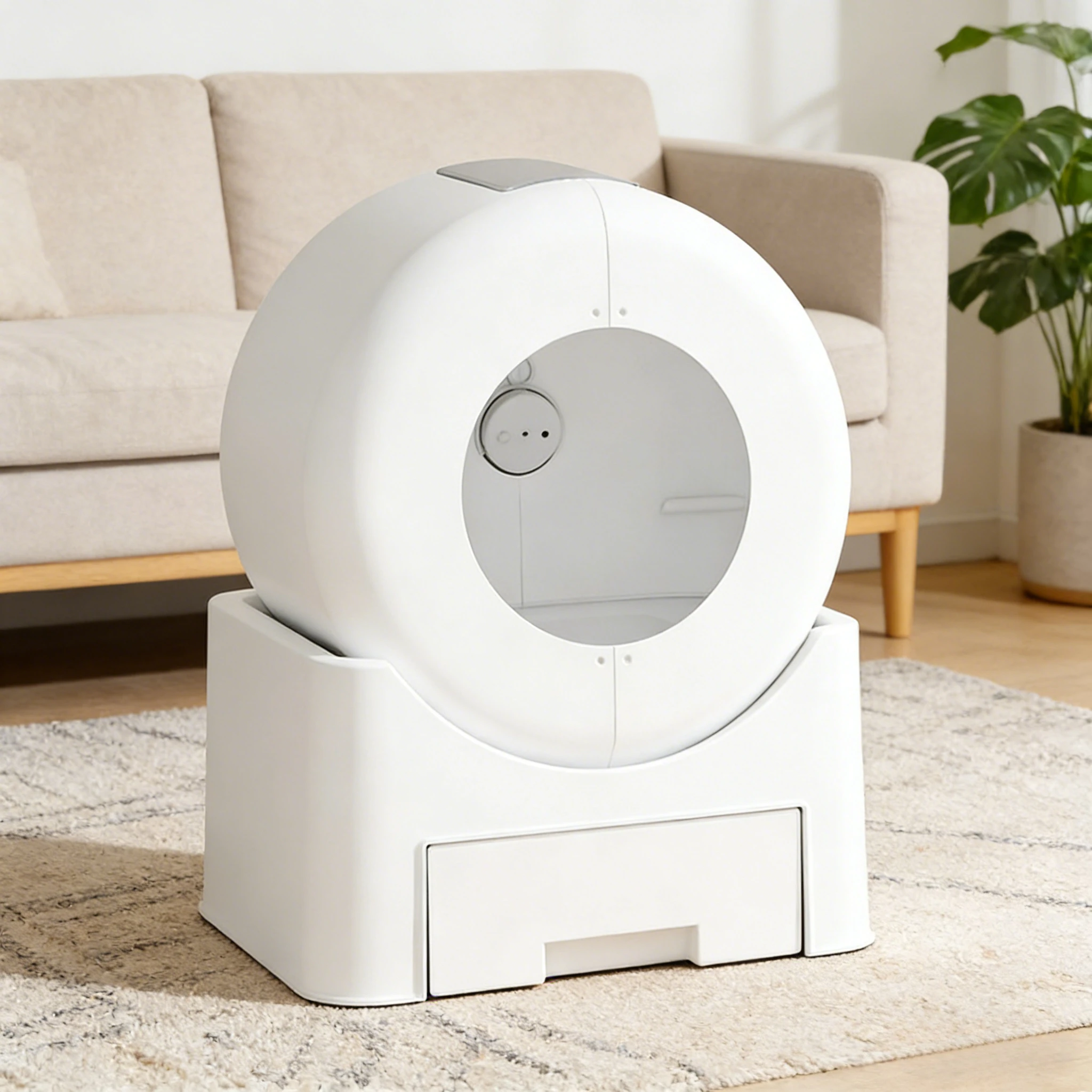 Automatic cleaning cat litter box Large smart cat litter box Mobile phone one-click sand pouring to prevent leakage Cat toilet
Automatic cleaning cat litter box Large smart cat litter box Mobile phone one-click sand pouring to prevent leakage Cat toilet