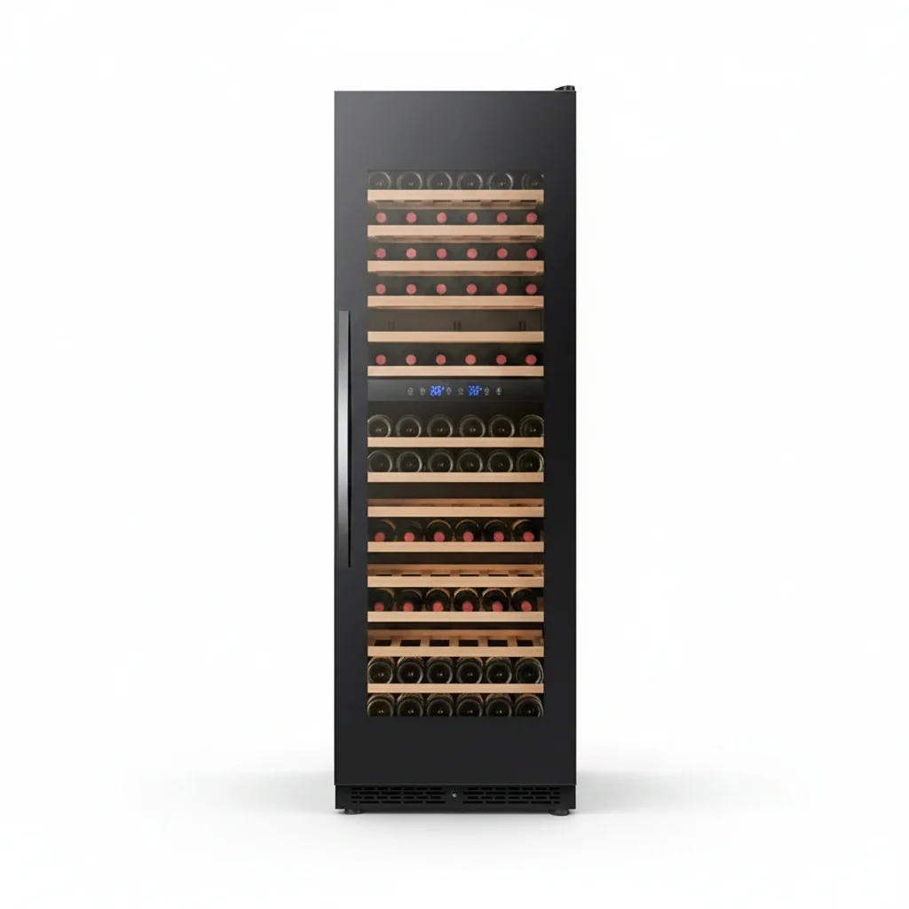 Dual Zone Wine Cooler, 450L 90 Bottle Compressor Fridge, Premium Touch Screen Luxury Wine Cellar, for Home and Office
Dual Zone Wine Cooler, 450L 90 Bottle Compressor Fridge, Premium Touch Screen Luxury Wine Cellar, for Home and Office