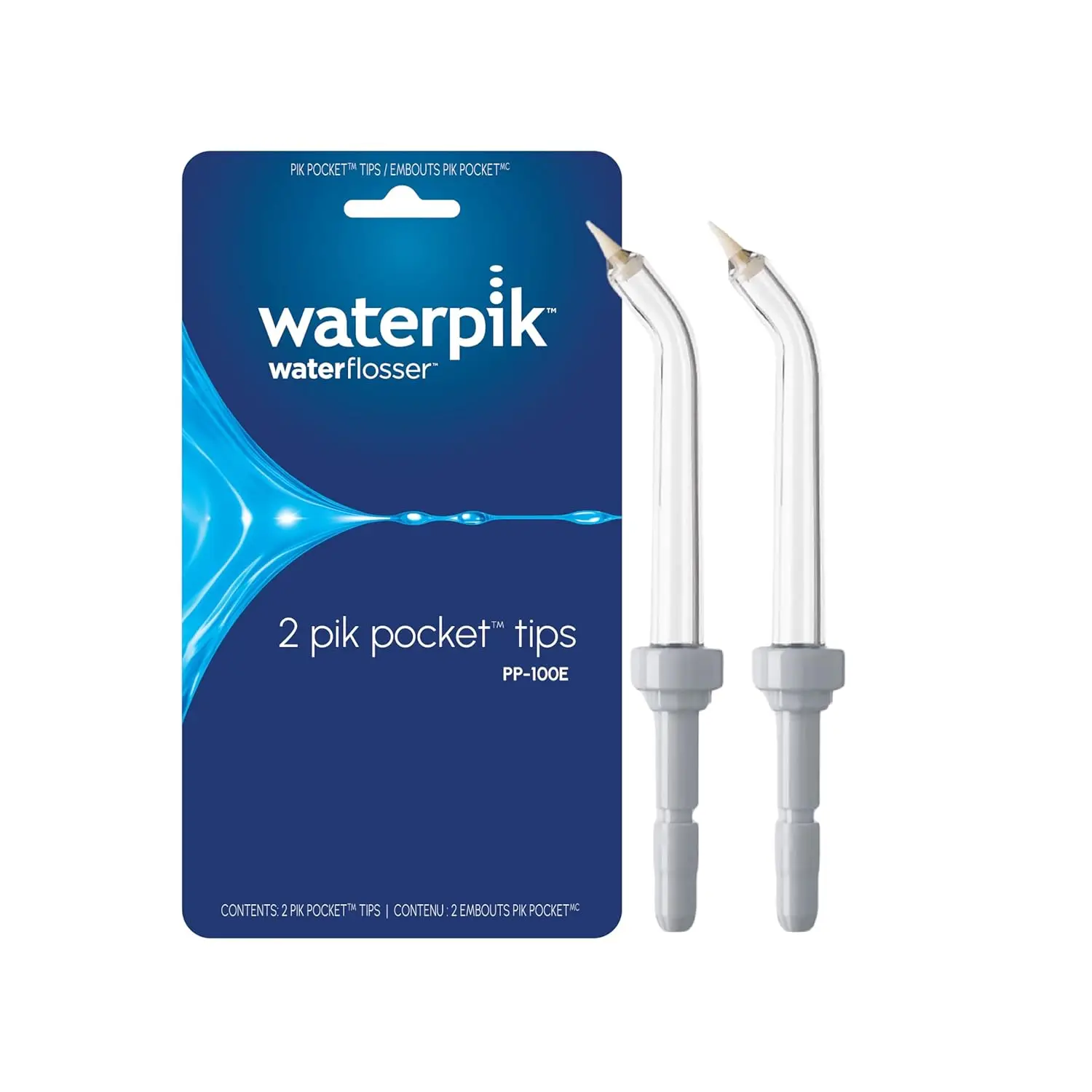 Genuine Pik Pocket Replacement Tips for Water Flosser, Assorted Colors, 2 Count - PP-100E
Genuine Pik Pocket Replacement Tips for Water Flosser, Assorted Colors, 2 Count - PP-100E