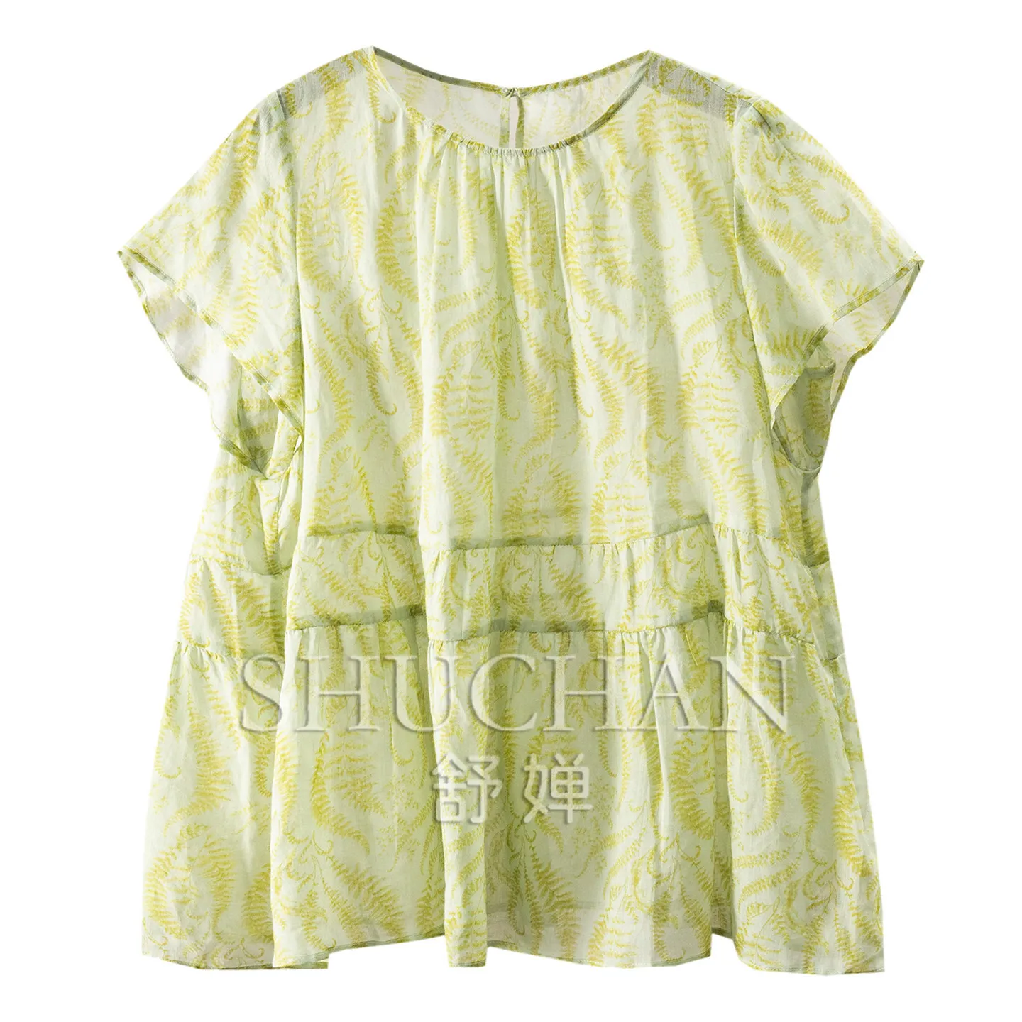 100 Ramie Round Neck Small Flying Sleeve Doll Shirt Female 44W1 Blusas De Mujer Bonitas Y Baratas
100 Ramie Round Neck Small Flying Sleeve Doll Shirt Female 44W1 Blusas De Mujer Bonitas Y Baratas