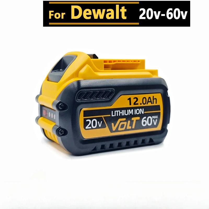 Оригинальная сменная литий-ионная батарея DEWALT Flexvolt 60V 12Ah для электроинструментов DCB547-XJ, DCB200, DCB609
Оригинальная сменная литий-ионная батарея DEWALT Flexvolt 60V 12Ah для электроинструментов DCB547-XJ, DCB200, DCB609