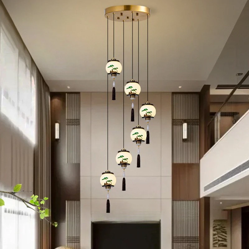 New Chinese tea room chandelier three-headed zen Chinese restaurant lamp study bar tea table lamp rotating
New Chinese tea room chandelier three-headed zen Chinese restaurant lamp study bar tea table lamp rotating