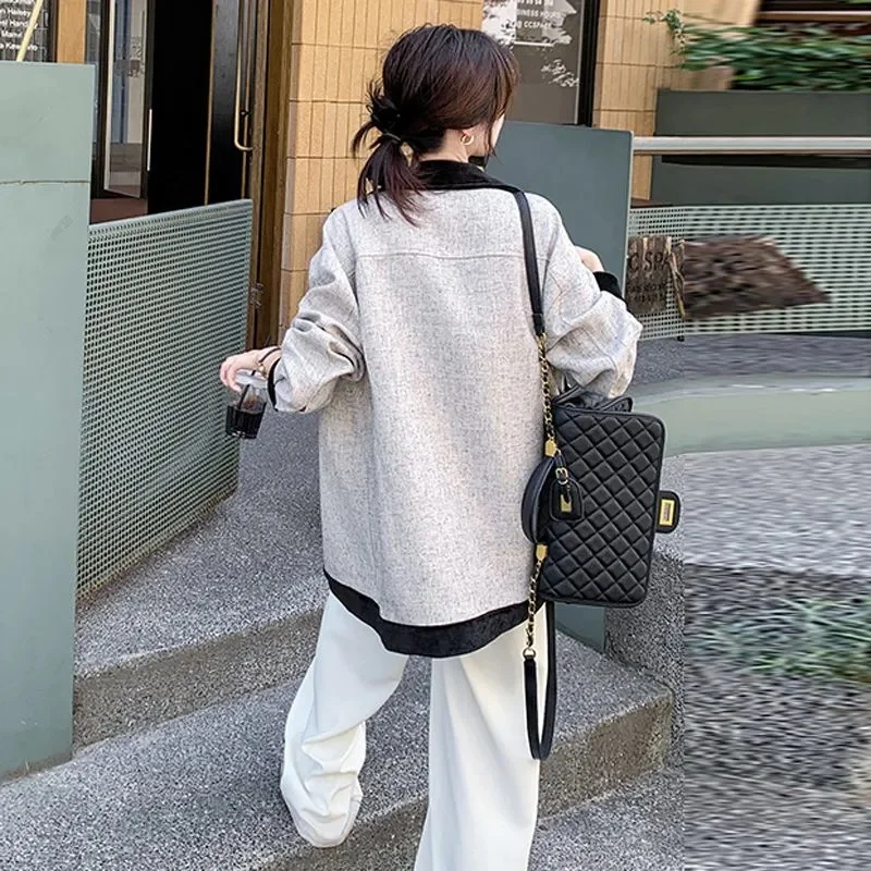 Xiaoxiangfeng Casual Shirt Coat Women Spring Autumn 2025 New Jacket French Temperament Outwear Light Cooked Wind Overwear Female
Xiaoxiangfeng Casual Shirt Coat Women Spring Autumn 2025 New Jacket French Temperament Outwear Light Cooked Wind Overwear Female