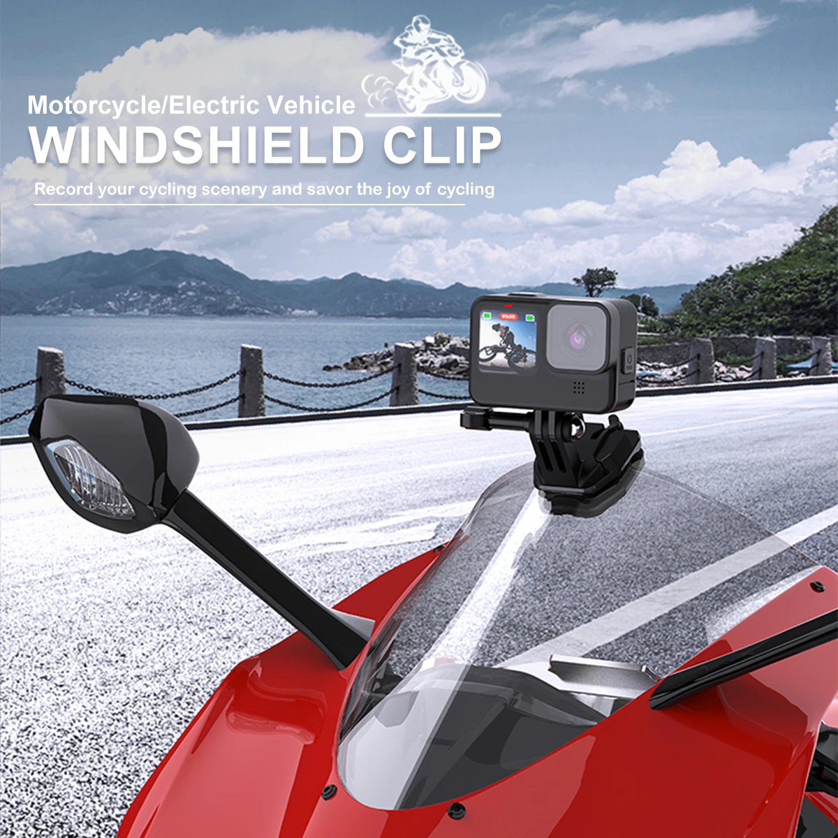 Suitable for Motorcycle Windshield Mounts Insta360 Yingshi AcePro Gopro DJI Action/3/4/5/6 Nano Action Camera Mounting Bracket
Suitable for Motorcycle Windshield Mounts Insta360 Yingshi AcePro Gopro DJI Action/3/4/5/6 Nano Action Camera Mounting Bracket