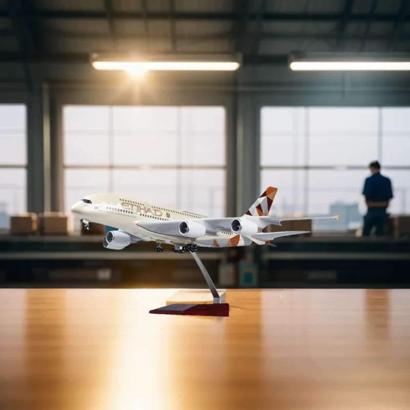 Etihad A380 1/160 Airplane ETIHAD Airline Model with LED Lamp Landing Gear Diecast Plane Airliner Collection Toys Display
Etihad A380 1/160 Airplane ETIHAD Airline Model with LED Lamp Landing Gear Diecast Plane Airliner Collection Toys Display
