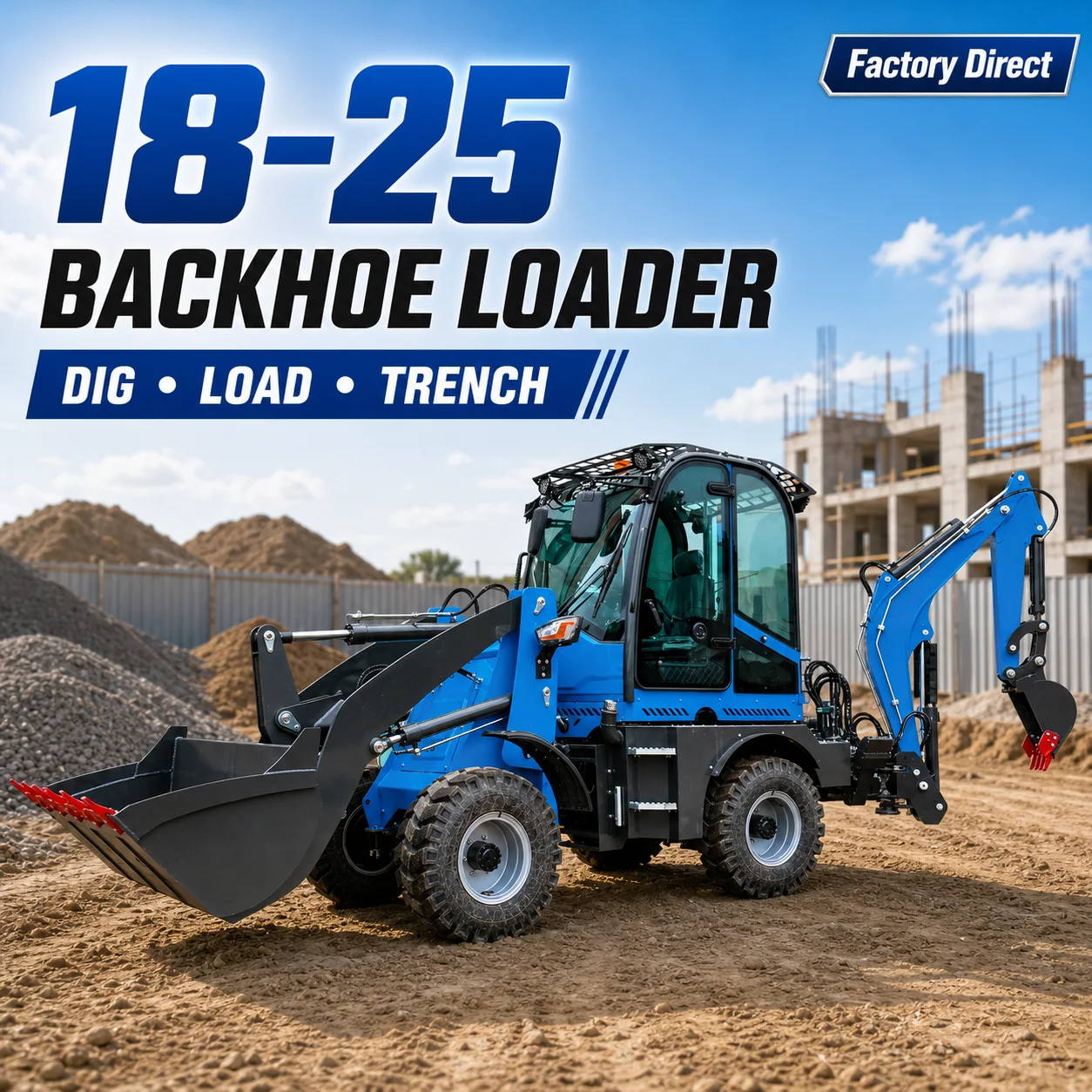 Custom CE Euro 5 Backhoe Loader Hydraulic Machine for Utility Excavation Material Loading and Construction
Custom CE Euro 5 Backhoe Loader Hydraulic Machine for Utility Excavation Material Loading and Construction