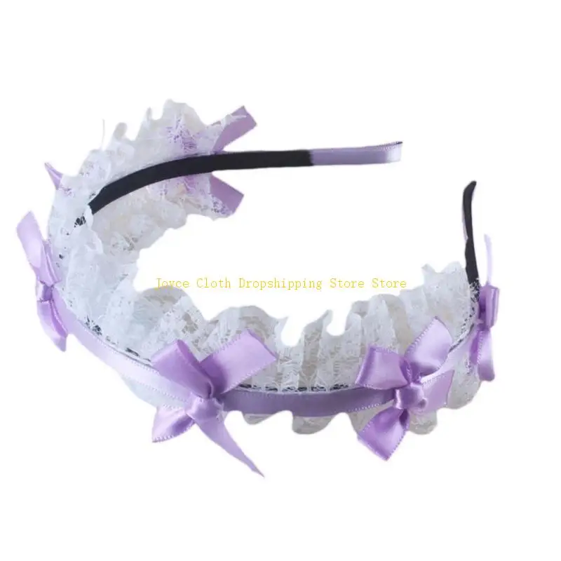 Women Lace Hair Hoop with Mesh Headband Ribbon Bow Cosplay Props Maid Anime Headdress Accessories 10CD
Women Lace Hair Hoop with Mesh Headband Ribbon Bow Cosplay Props Maid Anime Headdress Accessories 10CD