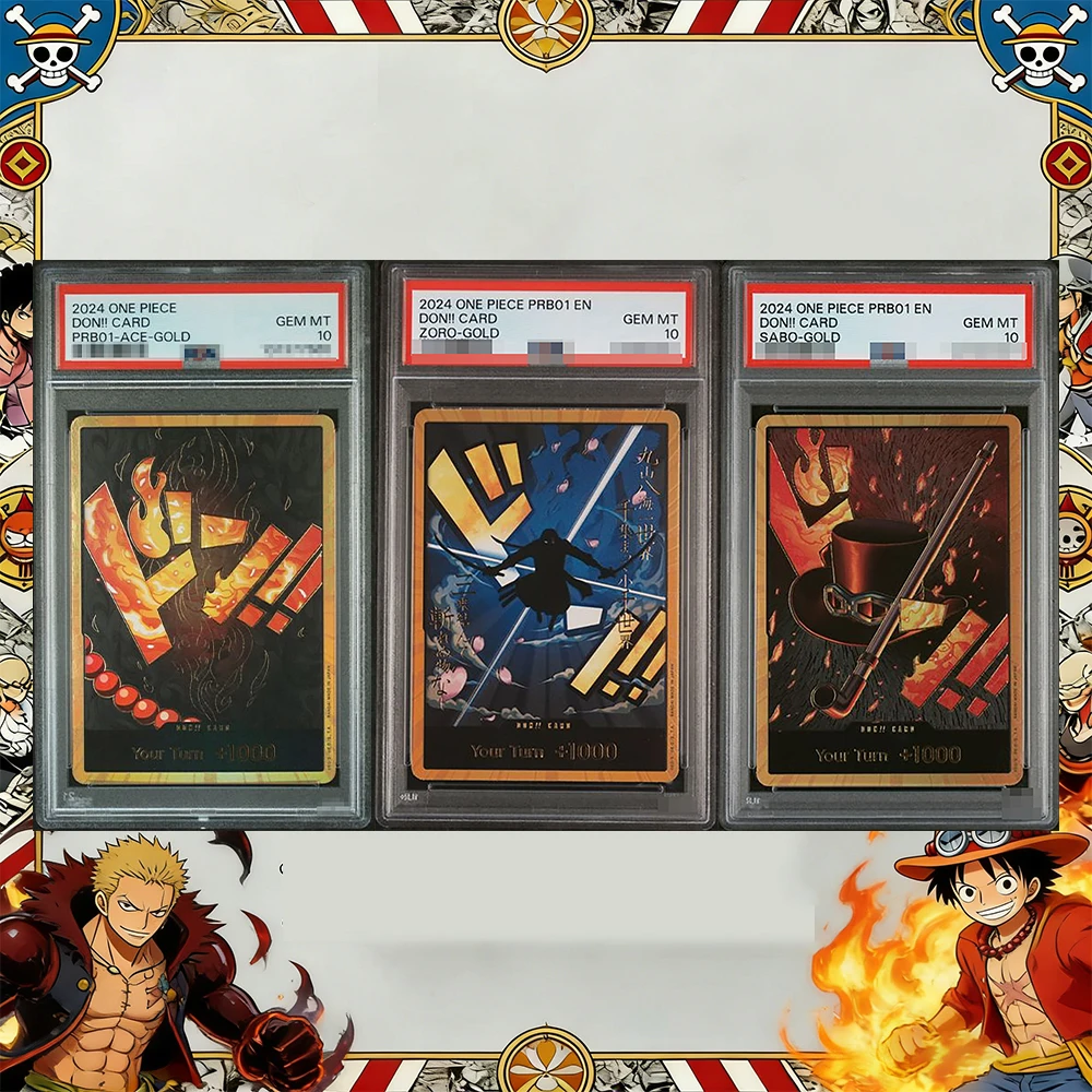 2024 OPCG Proxy Collectible Cards Don!! Card PRB01-ACE-GOLD ZORO-GOLD SABO-GOLD GEM MT 10 Premium Holographic Label Gift
2024 OPCG Proxy Collectible Cards Don!! Card PRB01-ACE-GOLD ZORO-GOLD SABO-GOLD GEM MT 10 Premium Holographic Label Gift