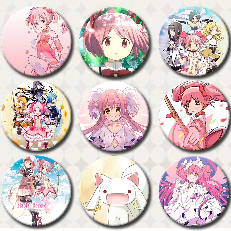 Magica Quartet Anime Puella Magi Madoka Magica Cartoon Badge Soft Button Lapel Pin Decor Brooch Jewelry Decoration Gift 58mm
Magica Quartet Anime Puella Magi Madoka Magica Cartoon Badge Soft Button Lapel Pin Decor Brooch Jewelry Decoration Gift 58mm