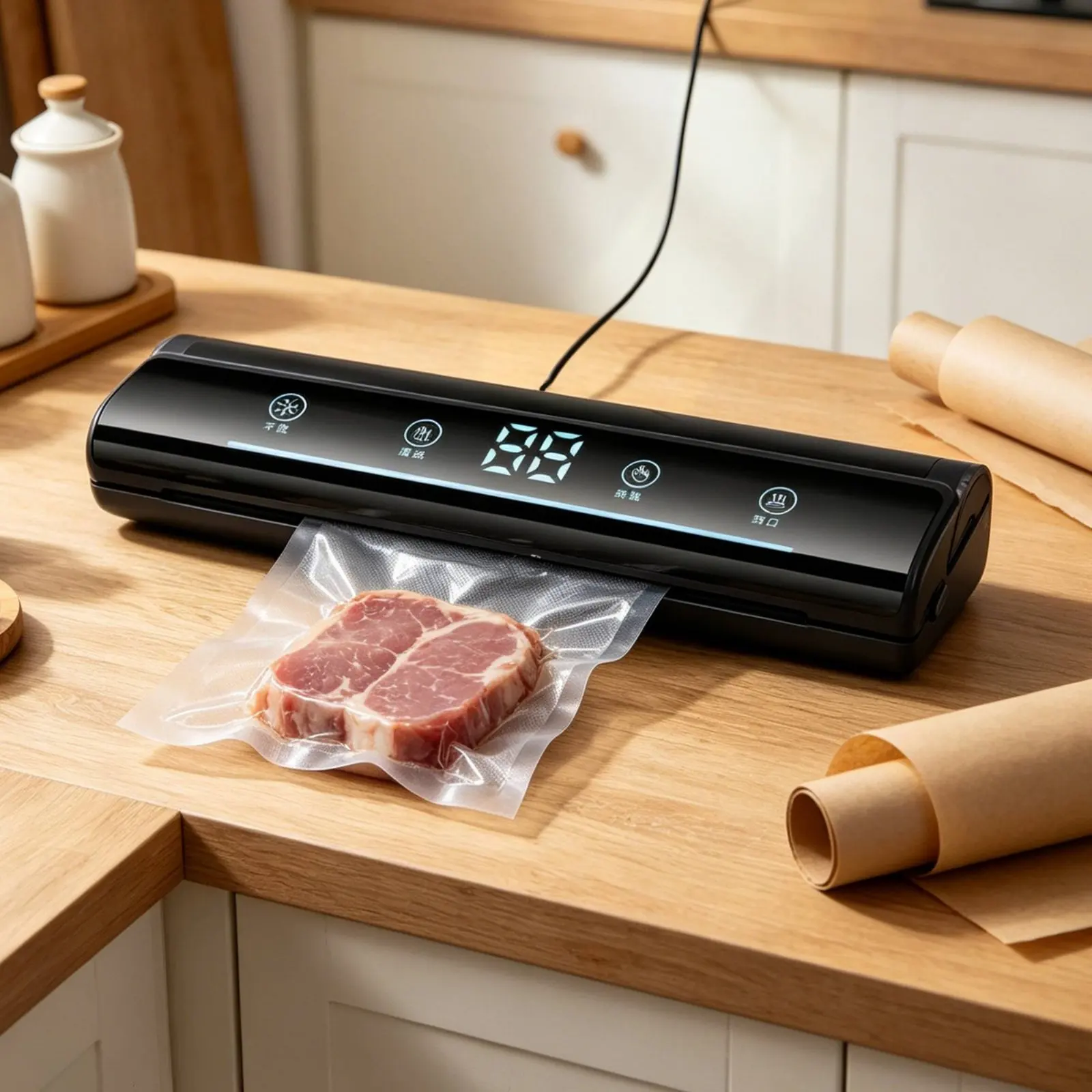 Automatic Vacuum Sealer Freezer Freezer Damage Protection Food Vacuum Sealer Sous Vide Friendly Easy to Use for Meal Storage
Automatic Vacuum Sealer Freezer Freezer Damage Protection Food Vacuum Sealer Sous Vide Friendly Easy to Use for Meal Storage