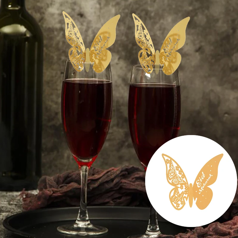 20pcs Eid Mubarak Decorations Butterfly Wine Glass Cup Paper Card Ramadan Kareem Cake Topper Islamic Muslim Festival Party Decor
20pcs Eid Mubarak Decorations Butterfly Wine Glass Cup Paper Card Ramadan Kareem Cake Topper Islamic Muslim Festival Party Decor