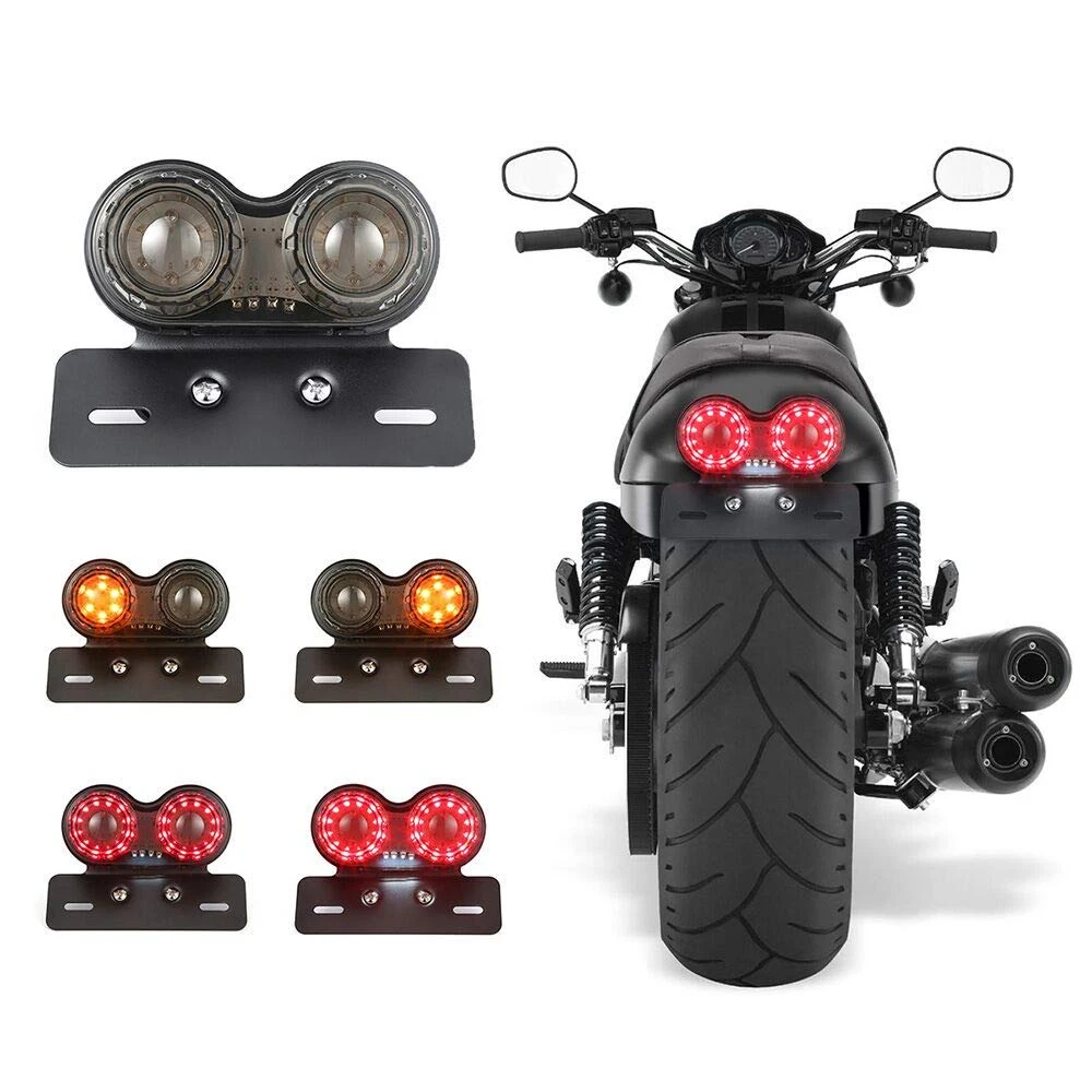 Integrated LED Dual Tail Light Motorcycle Brake Lamp Rear Turn Signals Universal Fit for Cruiser Street Bike ATV Buggy
Integrated LED Dual Tail Light Motorcycle Brake Lamp Rear Turn Signals Universal Fit for Cruiser Street Bike ATV Buggy