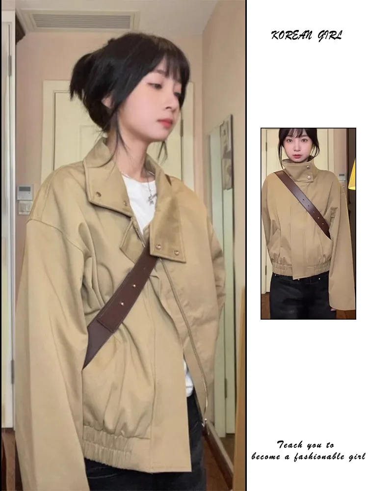 Корейский Sle хаки или Jaet, женский ранняя осень, новый высококачественный бейсбольный топ с воротником-стойкой вниз
Корейский Sle хаки или Jaet, женский ранняя осень, новый высококачественный бейсбольный топ с воротником-стойкой вниз