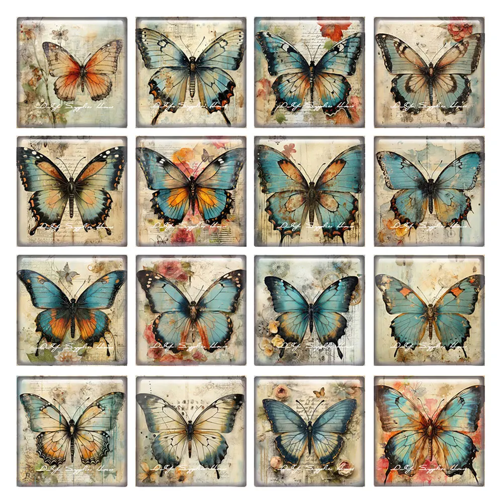 10pcs/lots Retro Butterfly Flower Square Photo Glass Cabochon Flatback Demo Flat Back Cameo For Diy Jewelry Making
10pcs/lots Retro Butterfly Flower Square Photo Glass Cabochon Flatback Demo Flat Back Cameo For Diy Jewelry Making