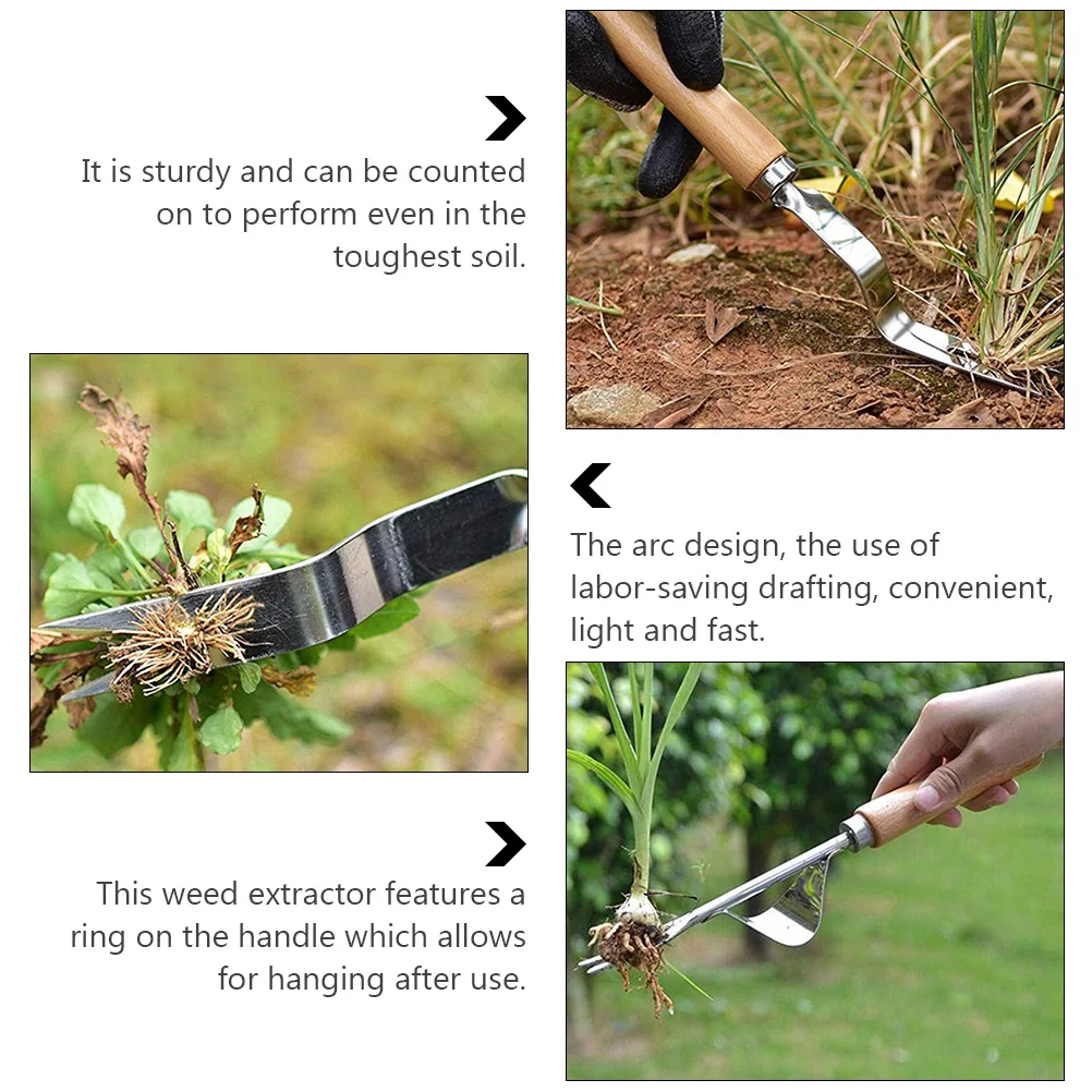 Stainless Steel Weeder Fork Hand Cultivator Garden Tool Wooden Handle Removes Weeds Roots Dandelions Crabgrass
Stainless Steel Weeder Fork Hand Cultivator Garden Tool Wooden Handle Removes Weeds Roots Dandelions Crabgrass