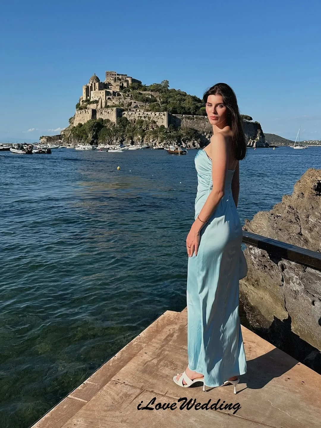 Candy Blue V-Neck Strapless Prom Dresses 2025 Satin Elegant Wedding Party Dress For Women Pleated Ankle Length Gala Customized
Candy Blue V-Neck Strapless Prom Dresses 2025 Satin Elegant Wedding Party Dress For Women Pleated Ankle Length Gala Customized