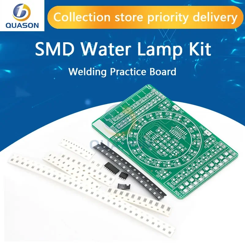 SMD NE555 CD4017 Вращающиеся мигающие светодиодные компоненты Пайка Практика навыков Электронная схема Учебный комплект DIY Kit
SMD NE555 CD4017 Вращающиеся мигающие светодиодные компоненты Пайка Практика навыков Электронная схема Учебный комплект DIY Kit