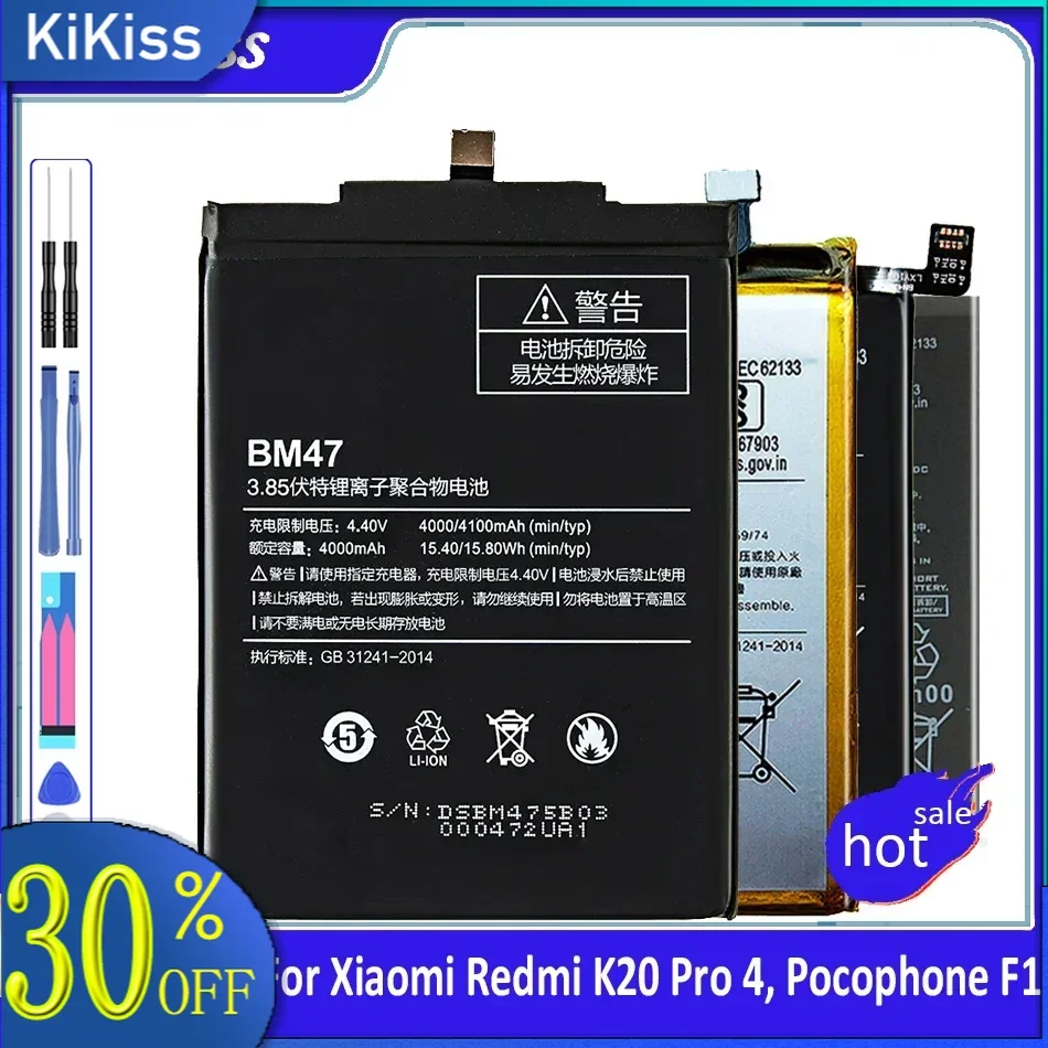 BP40 BP41 BM4E BM47 BM46 BN43 BN41 BN4A BN45 BM3M BN31 BN30 BM3B BM3E BM3L BM35 Battery For Xiaomi Redmi K20 Pro 4, Pocophone F1
BP40 BP41 BM4E BM47 BM46 BN43 BN41 BN4A BN45 BM3M BN31 BN30 BM3B BM3E BM3L BM35 Battery For Xiaomi Redmi K20 Pro 4, Pocophone F1