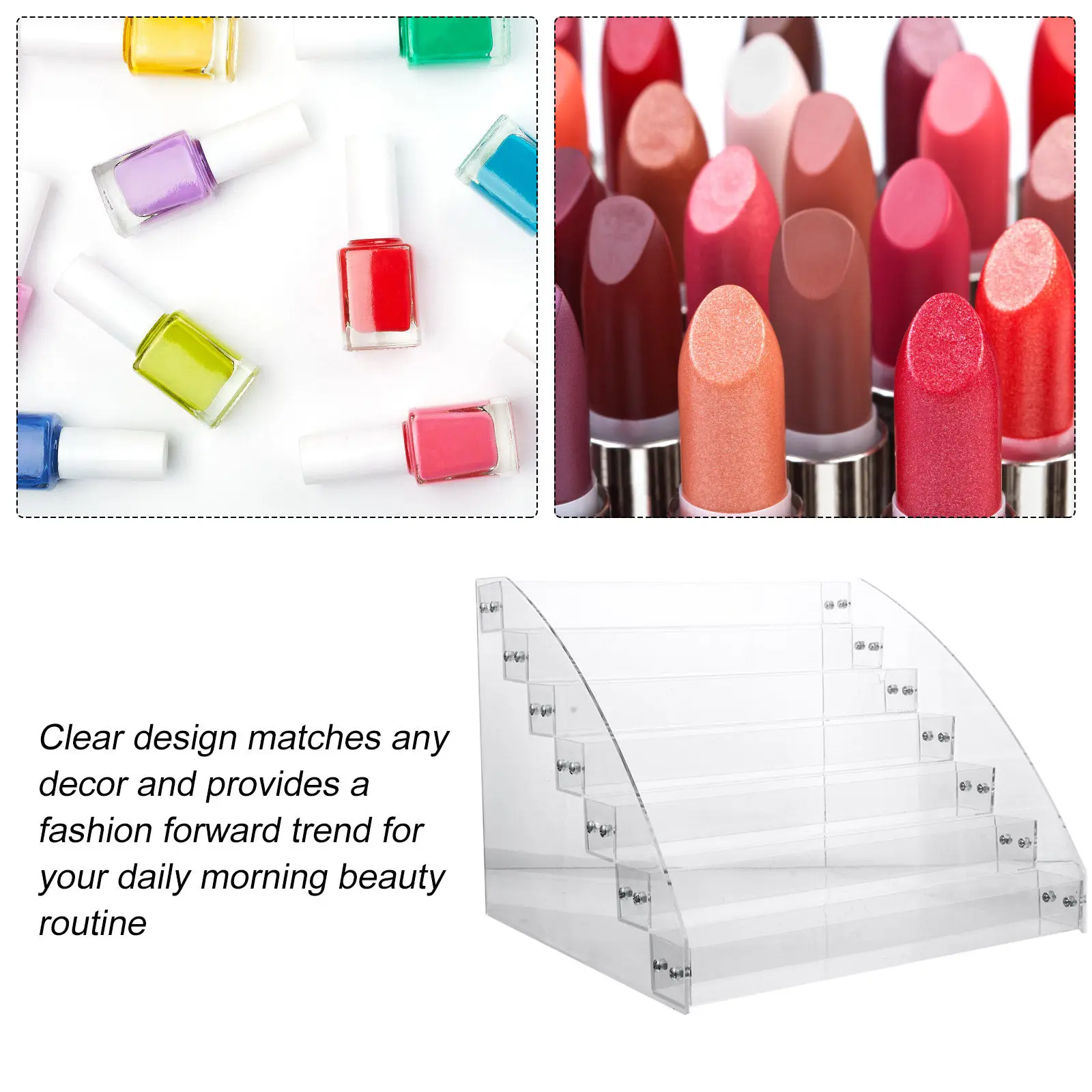 Прочная подставка для помад и лаков для ногтей, прозрачный акриловый органайзер, современный демонстрационный стенд, подставка для помад, держатель для лаков для ногтей
Прочная подставка для помад и лаков для ногтей, прозрачный акриловый органайзер, современный демонстрационный стенд, подставка для помад, держатель для лаков для ногтей