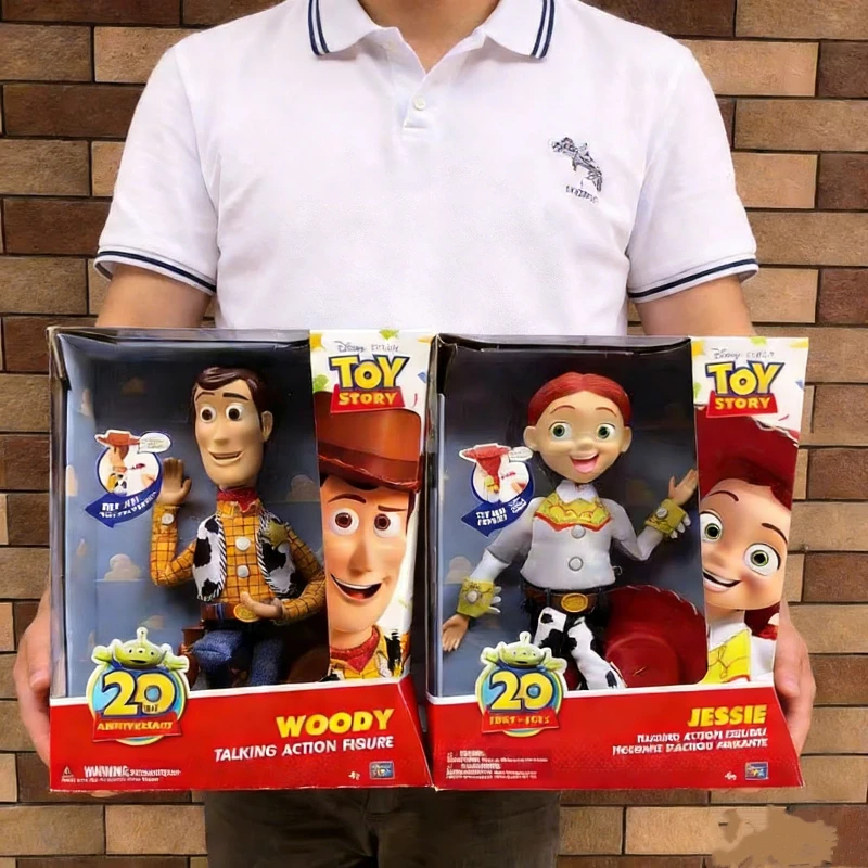 Toy Story 20th Anniversary Woody Sheriff Cowboy Talking Action Figures Model Statue Doll Desktop Decor Collectible Trendy Toys
Toy Story 20th Anniversary Woody Sheriff Cowboy Talking Action Figures Model Statue Doll Desktop Decor Collectible Trendy Toys