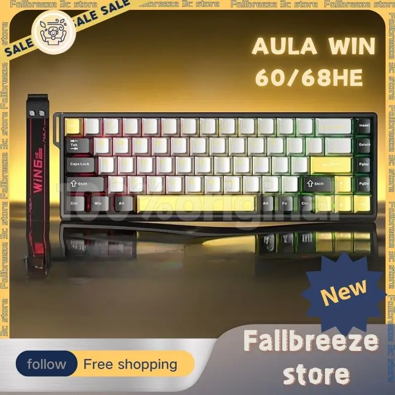AULA WiN 60/68HE Wired Magnetic Switch Mechanical Keyboard Gamer Keyboard Polling 8KHz Rate RT0.02 SOCD Valorant Keyboard Custom
AULA WiN 60/68HE Wired Magnetic Switch Mechanical Keyboard Gamer Keyboard Polling 8KHz Rate RT0.02 SOCD Valorant Keyboard Custom