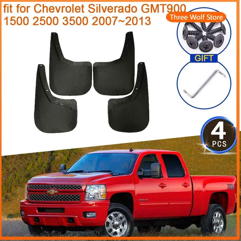 4x for Chevrolet Silverado GMT900 1500 2500 3500 2007 2008 2009 2010 2011 2012 2013 Splash Mudguards Fender Mud Flap Accessories
4x for Chevrolet Silverado GMT900 1500 2500 3500 2007 2008 2009 2010 2011 2012 2013 Splash Mudguards Fender Mud Flap Accessories