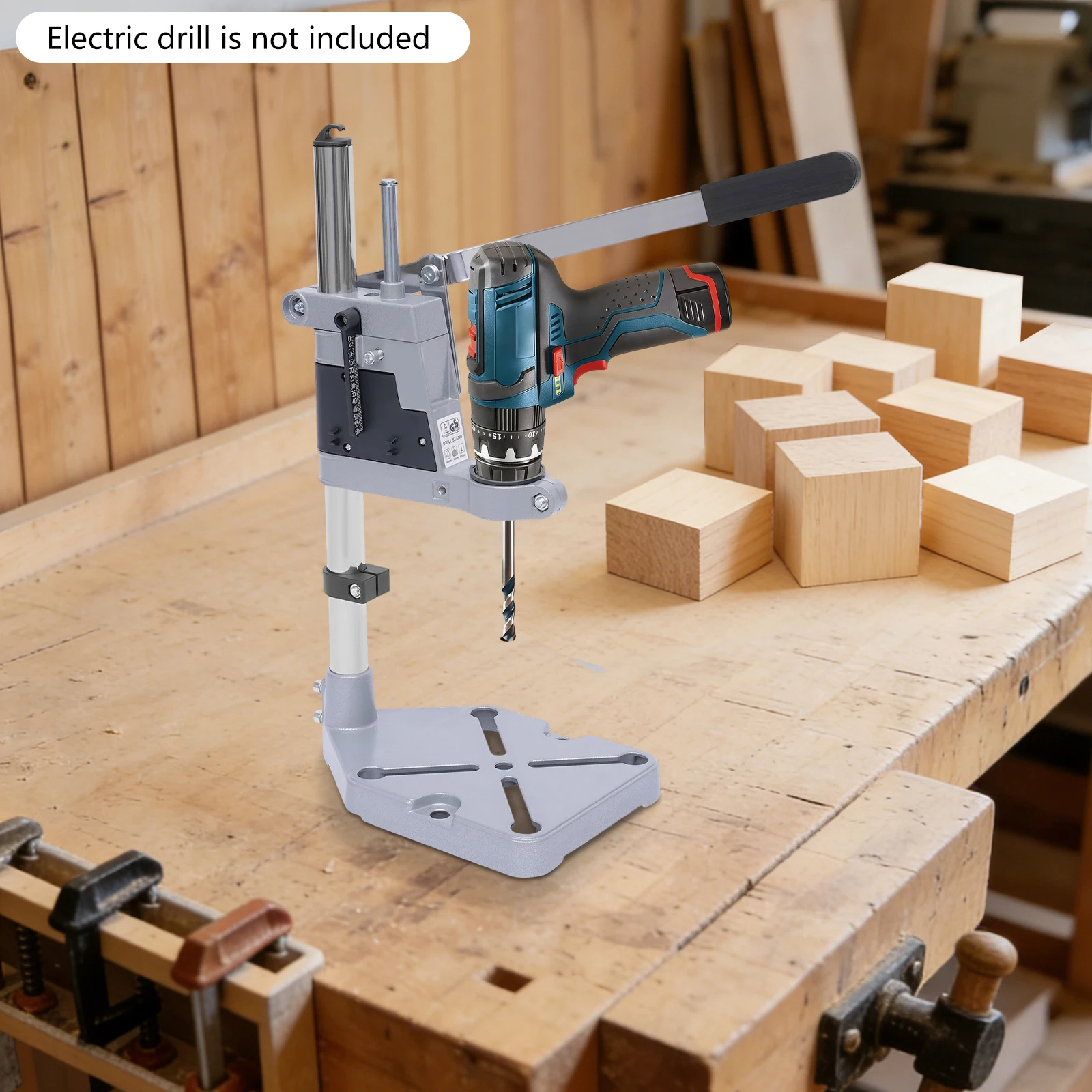Silver Single Hole Electric Drill Bracket,Stable Fixed Drill Stand Holder – Rustproof Metal Power Tool Accessory,Suitable for Floor Drill Press
Silver Single Hole Electric Drill Bracket,Stable Fixed Drill Stand Holder – Rustproof Metal Power Tool Accessory,Suitable for Floor Drill Press