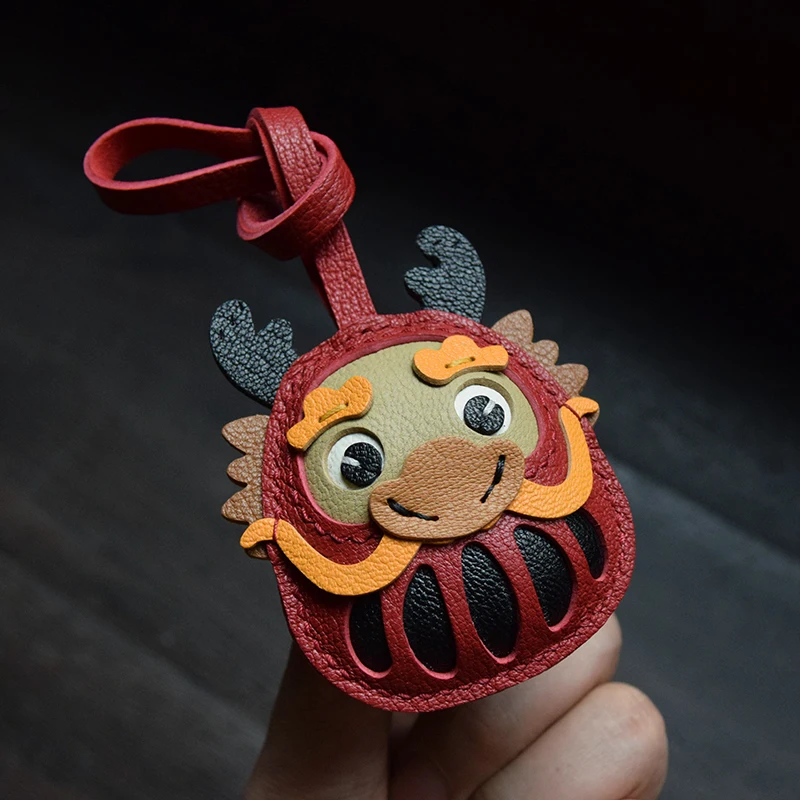 New Genuine Leather Rocking Dragon Keychain Cartoon Pony Animal Pendant Key Ring Charm Women Bag Decoration Accessories
New Genuine Leather Rocking Dragon Keychain Cartoon Pony Animal Pendant Key Ring Charm Women Bag Decoration Accessories