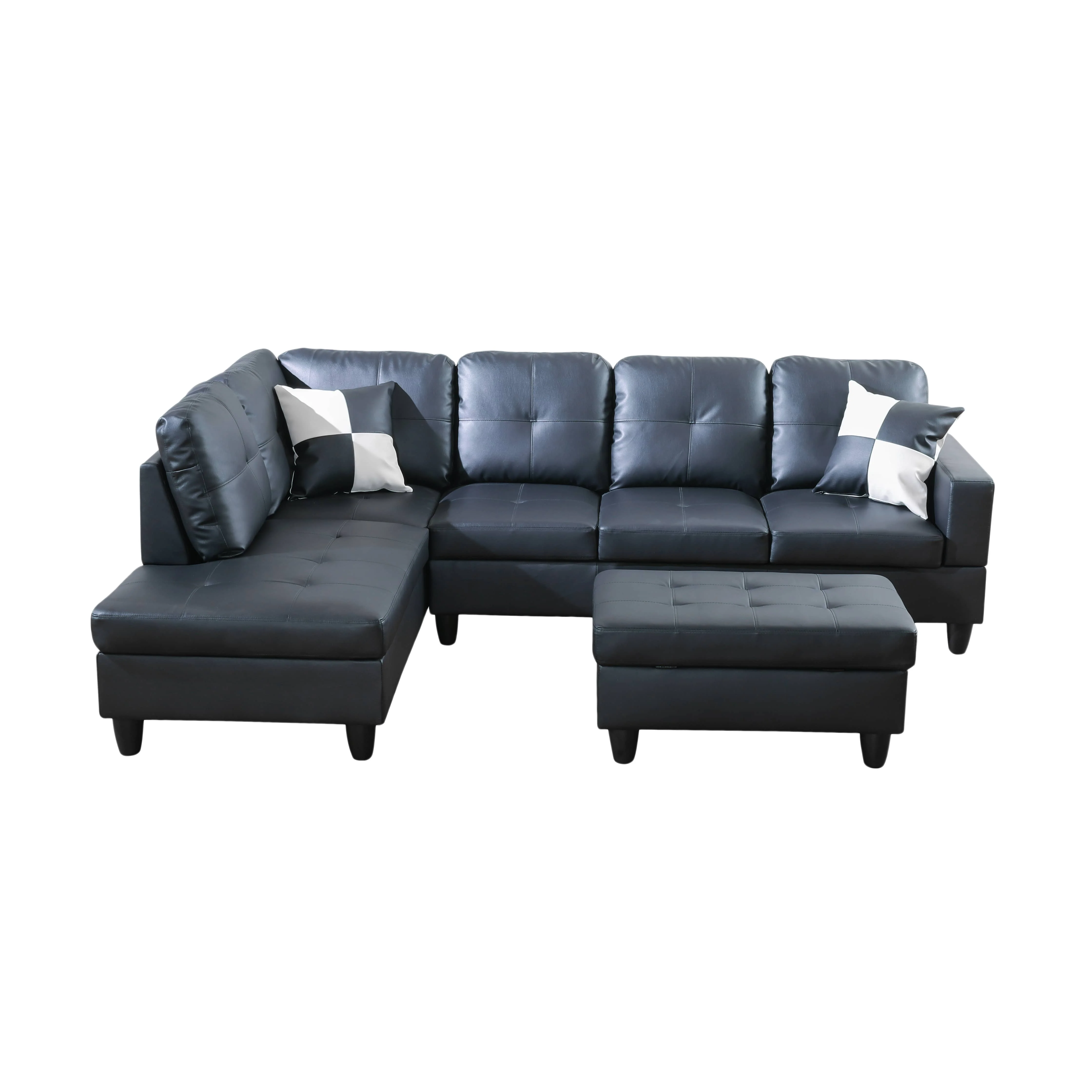 High Quality Modern Modular Leather Sectional Sofa Convertible Hot Seller Living Room Furniture with Removable Sleeper Home Set
High Quality Modern Modular Leather Sectional Sofa Convertible Hot Seller Living Room Furniture with Removable Sleeper Home Set