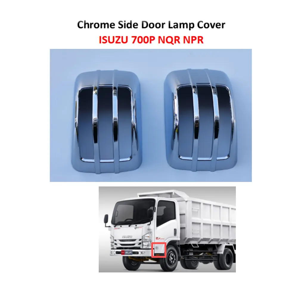 FDONG Chrome Side Door Lamp Cover (Small) for ISUZU 700P NQR175 NPR150 NMR130 NLR130 PRO
FDONG Chrome Side Door Lamp Cover (Small) for ISUZU 700P NQR175 NPR150 NMR130 NLR130 PRO