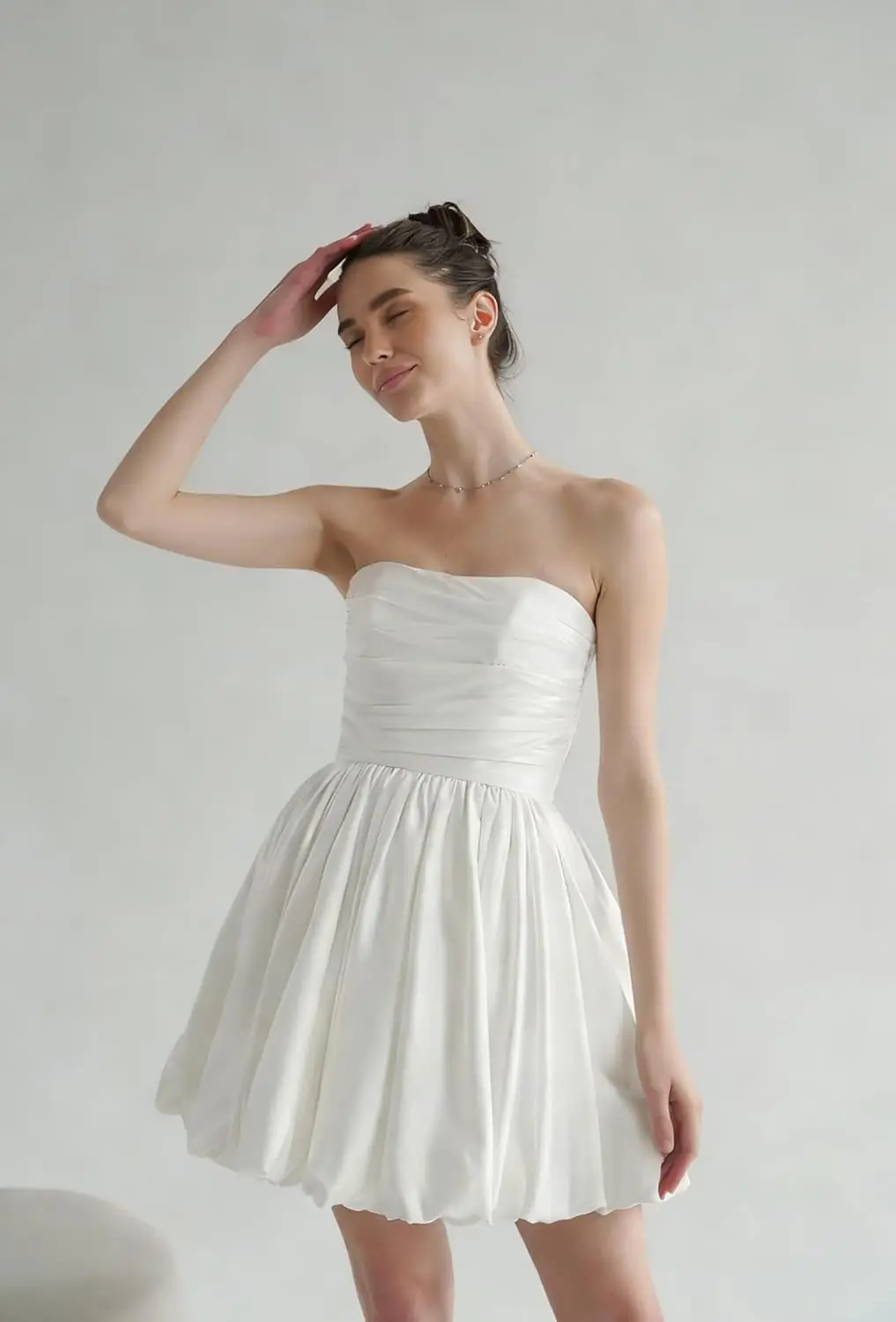 Satin Short Party Homecoming Dresses Wedding Dresses for Bride 2026 Appliques Tulle Modest Mini Bridal Gowns Short Prom Dress
Satin Short Party Homecoming Dresses Wedding Dresses for Bride 2026 Appliques Tulle Modest Mini Bridal Gowns Short Prom Dress