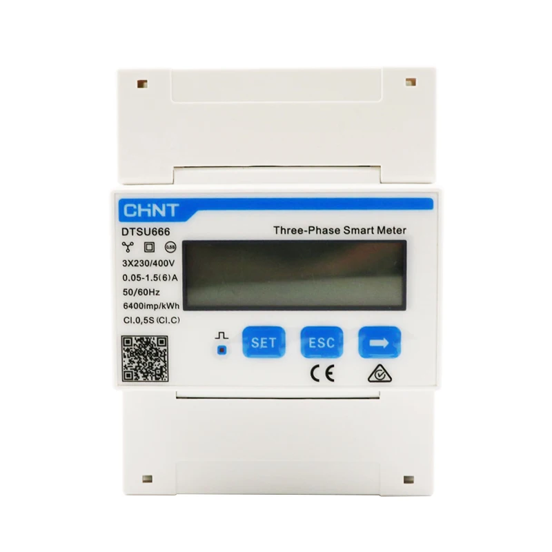 CHINT DTSU666 Multifunction Power Meter MODBUS RS485 Electric Energy Meter Solar Inverter Energy Meter
CHINT DTSU666 Multifunction Power Meter MODBUS RS485 Electric Energy Meter Solar Inverter Energy Meter