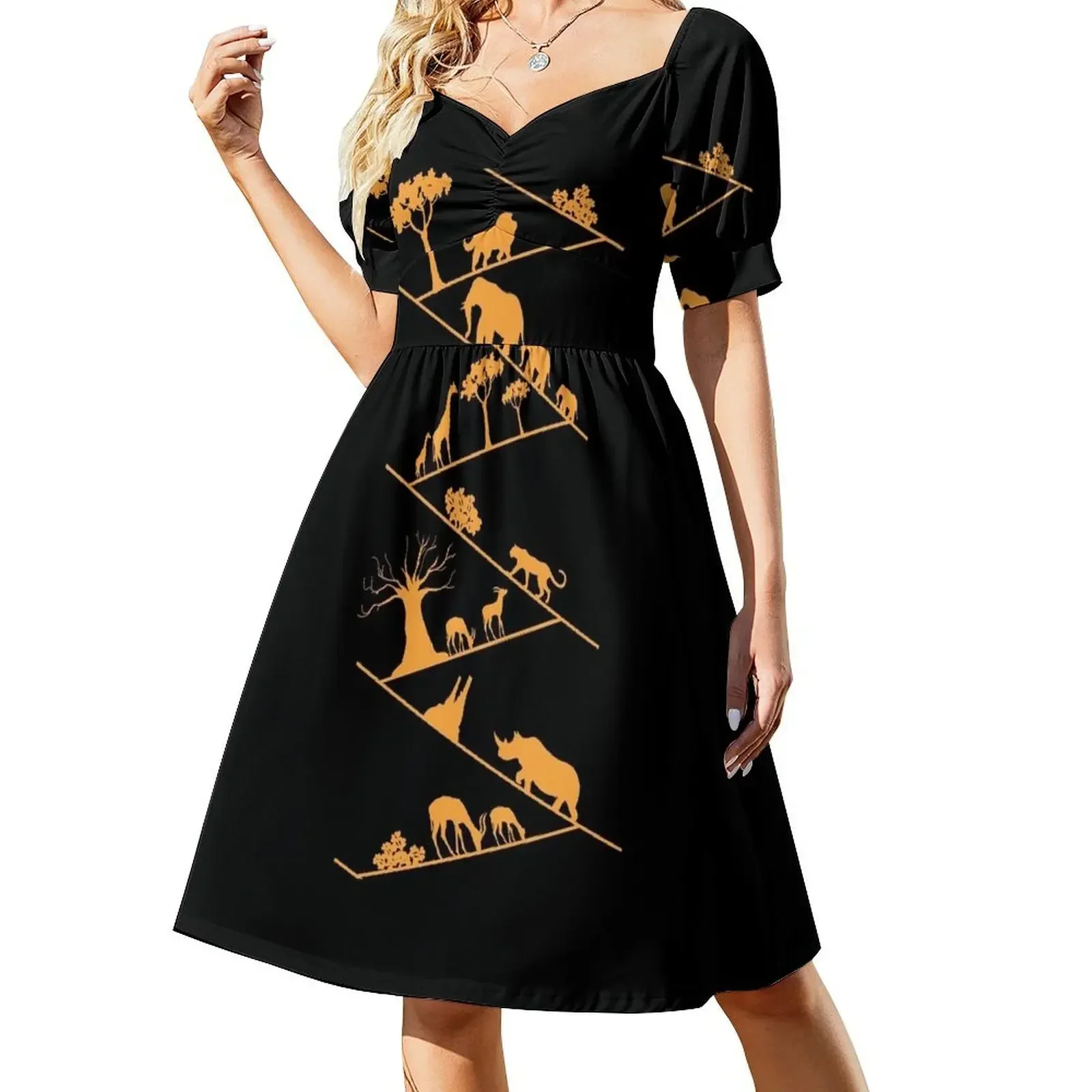 African Safari Short-Sleeved Dress dresses ladies 2025 summer luxury evening dresses 2025 Long veiled dresses Dress
African Safari Short-Sleeved Dress dresses ladies 2025 summer luxury evening dresses 2025 Long veiled dresses Dress
