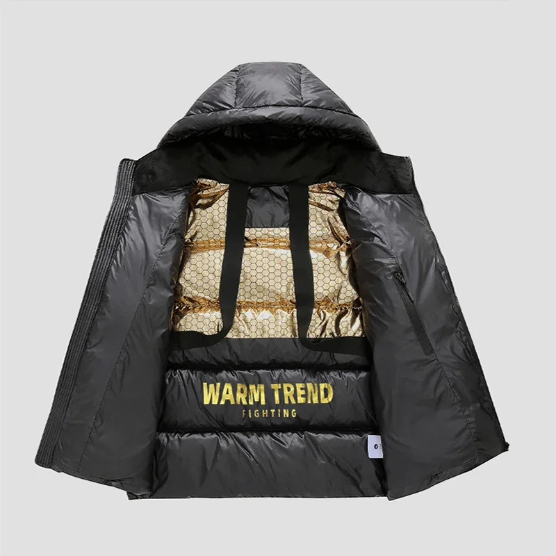 Hooded Warm Winter Cotton-padded Jackets Warm Thick Men Trendy Hooded Windproof Parkas Casual Cotton-Padded Jacket Coats Men's
Hooded Warm Winter Cotton-padded Jackets Warm Thick Men Trendy Hooded Windproof Parkas Casual Cotton-Padded Jacket Coats Men's